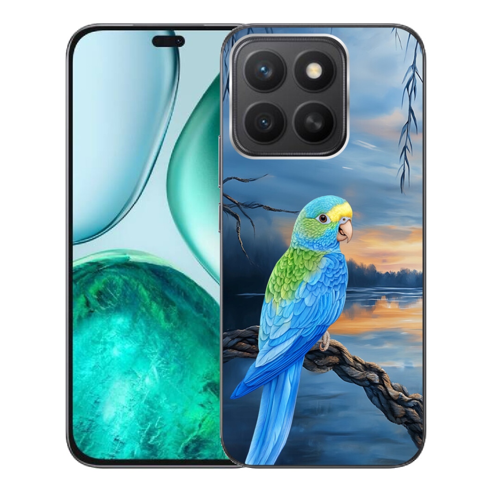 mmCase gél tok az Honor X8c-hez – kék papagáj