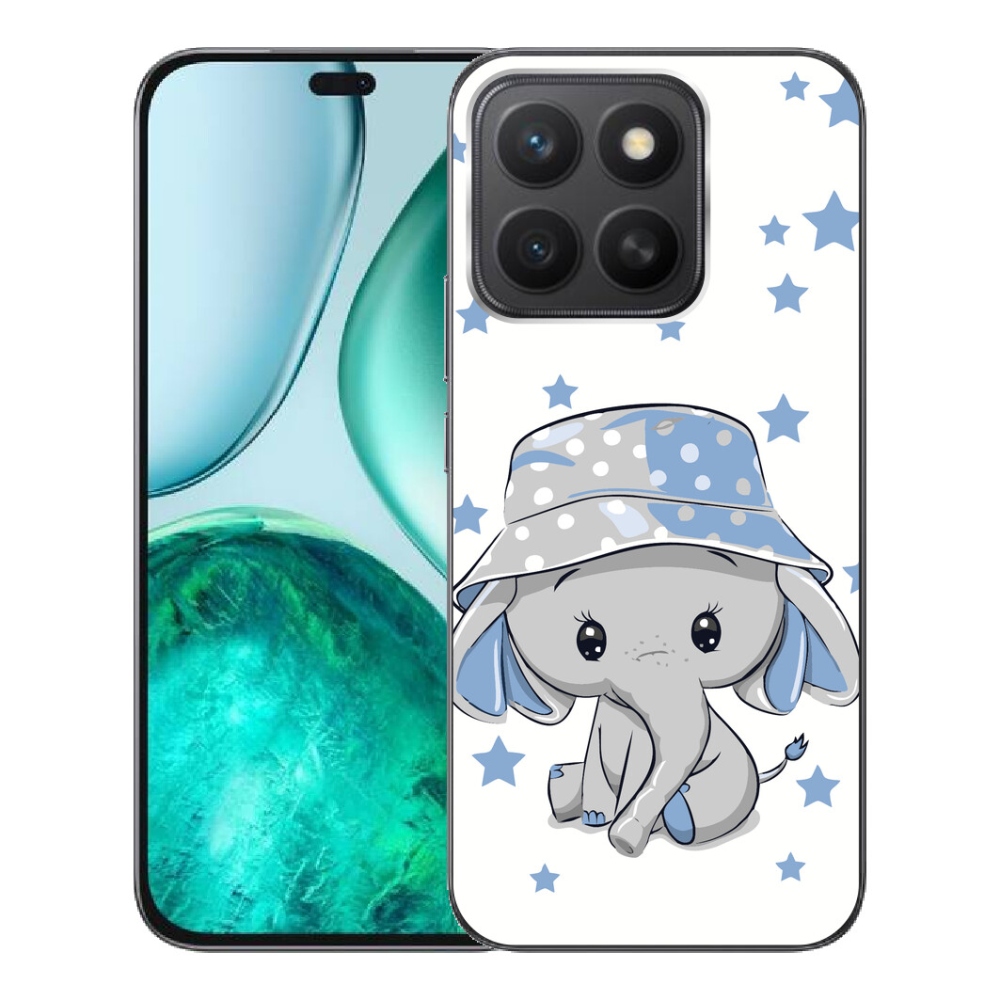 mmCase gél tok az Honor X8c-hez – kék elefánt
