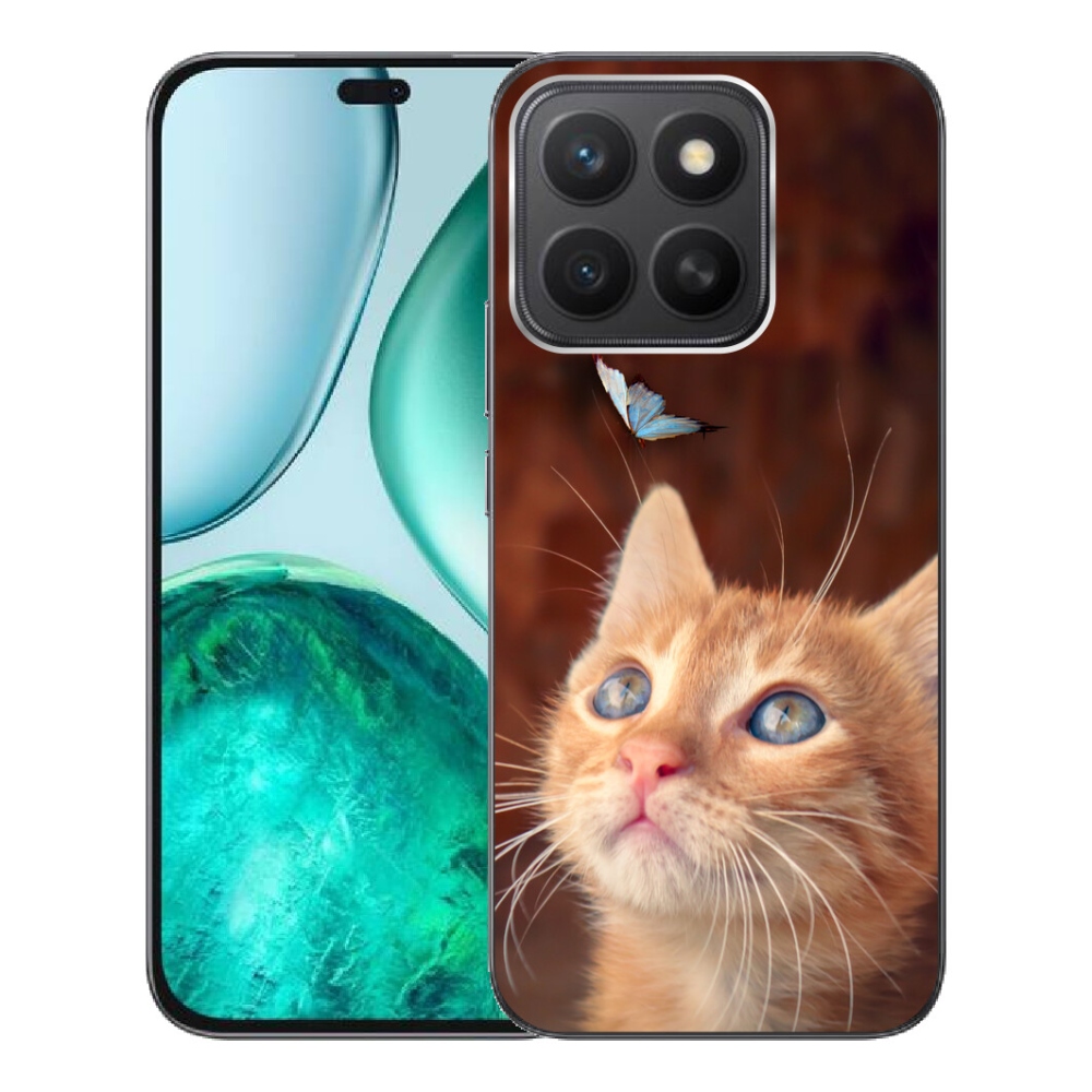 mmCase gél tok az Honor X8c-hez – pillangó és cica