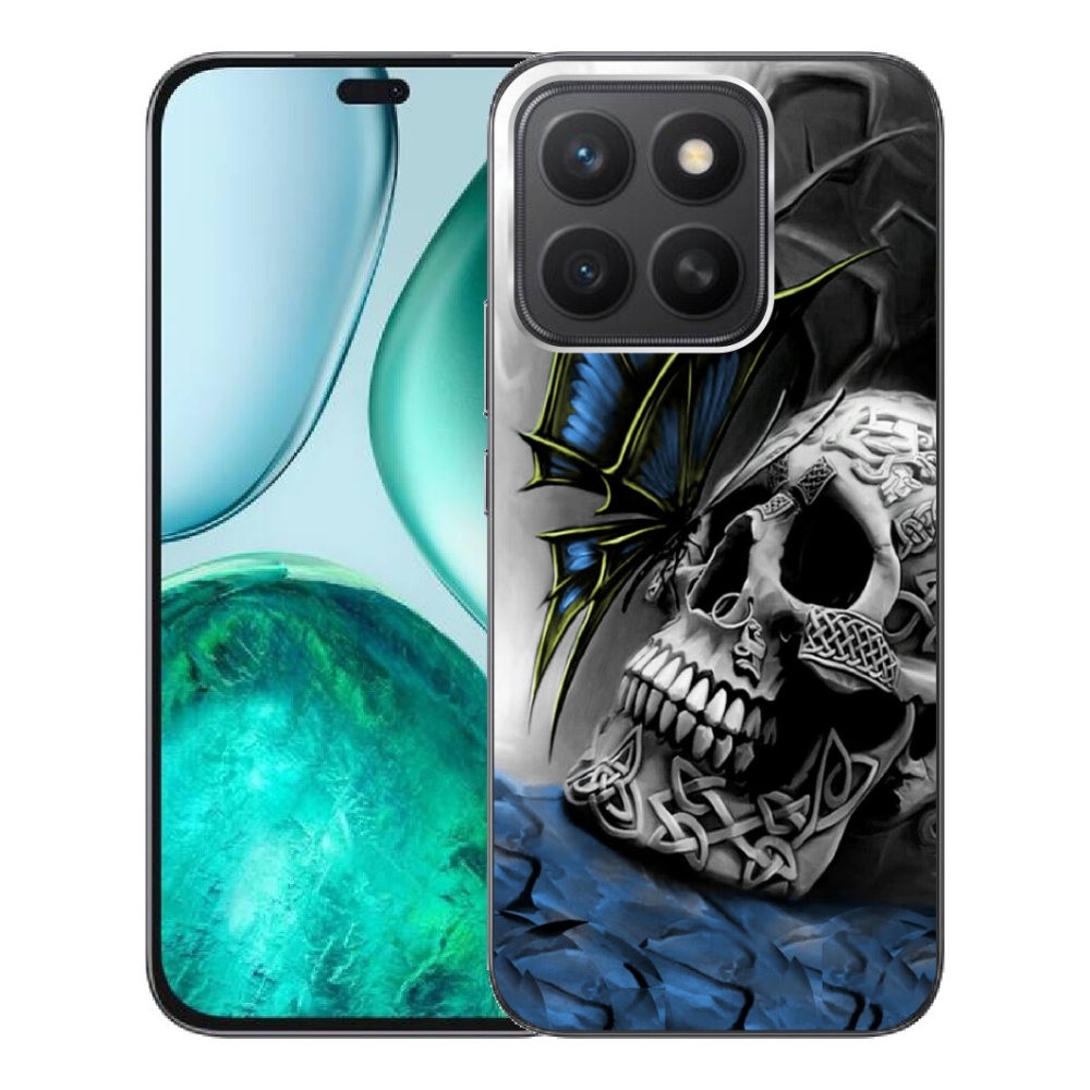 mmCase géltok az Honor X8c-hez – pillangó és koponya
