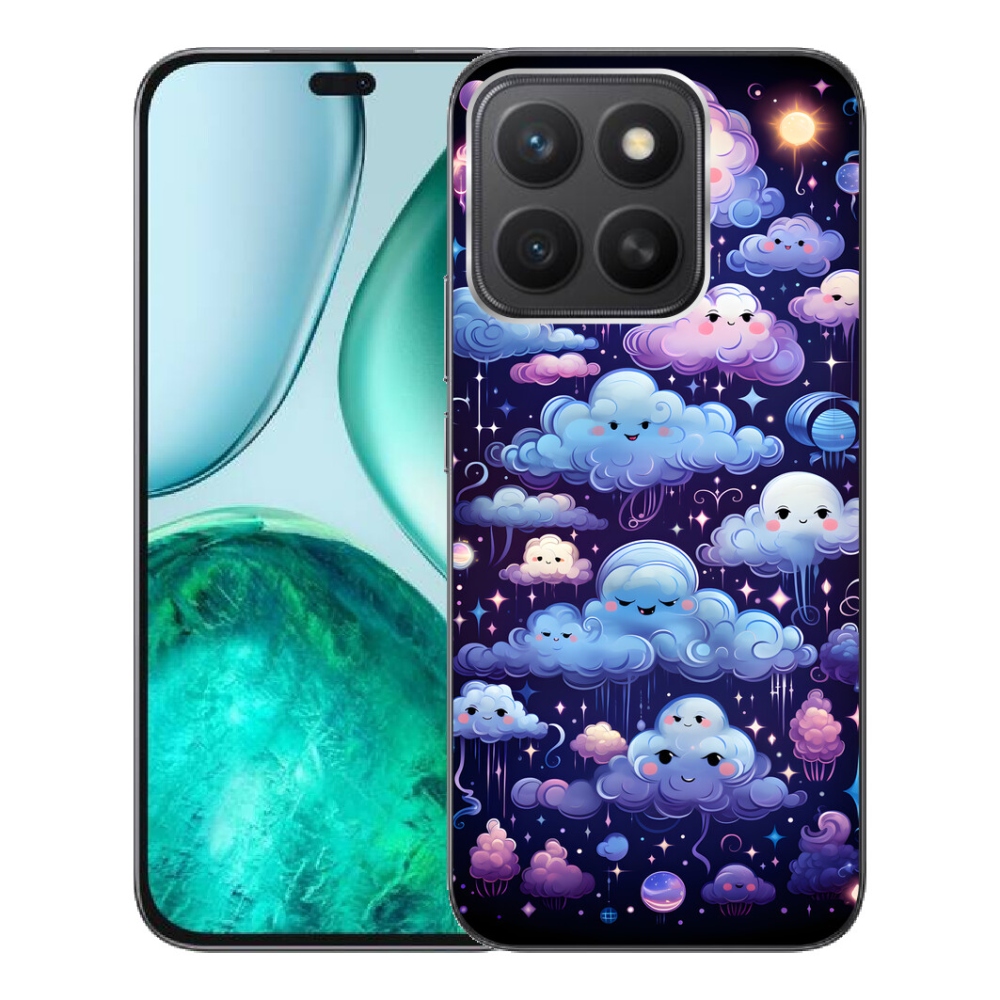 mmCase gél tok az Honor X8c-hez – felhőmintás