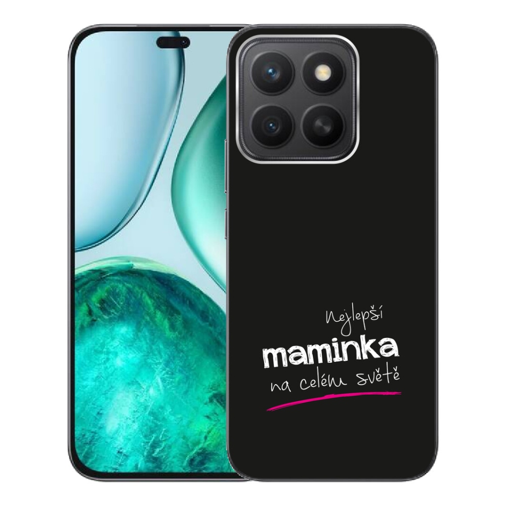 mmCase gél tok az Honor X8c-hez – „A legjobb anyuka” 4, fekete háttérrel