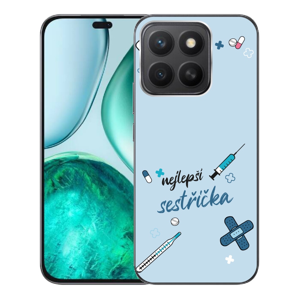 mmCase gél tok az Honor X8c-hez – a legjobb kiegészítő kék háttérrel