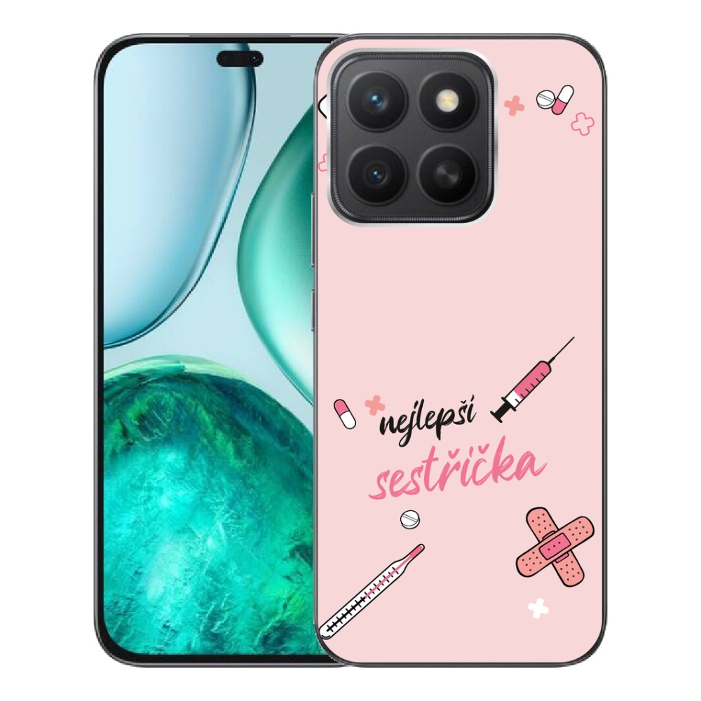 mmCase gél tok az Honor X8c-hez – a rózsaszín háttér legjobb kiegészítője