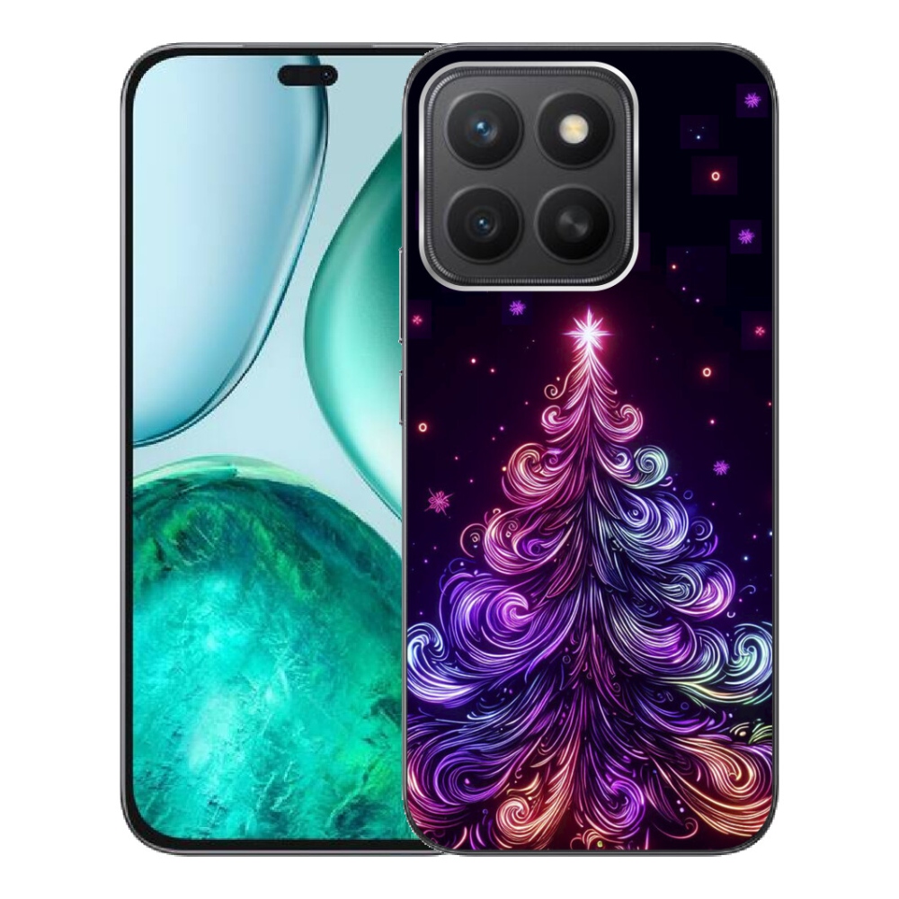 mmCase gél tok az Honor X8c-hez – neon karácsonyfa 1