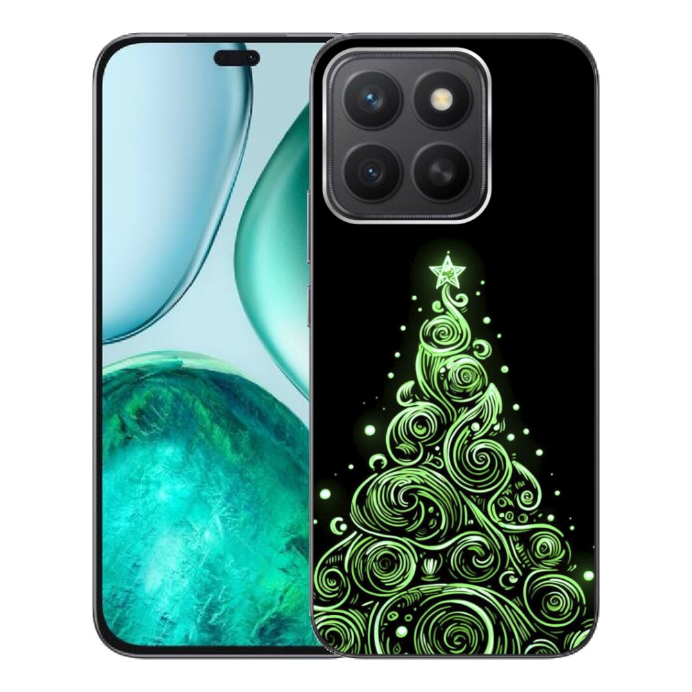 mmCase gél tok az Honor X8c-hez – neon karácsonyfa 3