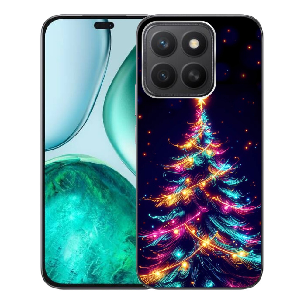 mmCase gél tok az Honor X8c-hez – neon karácsonyfa