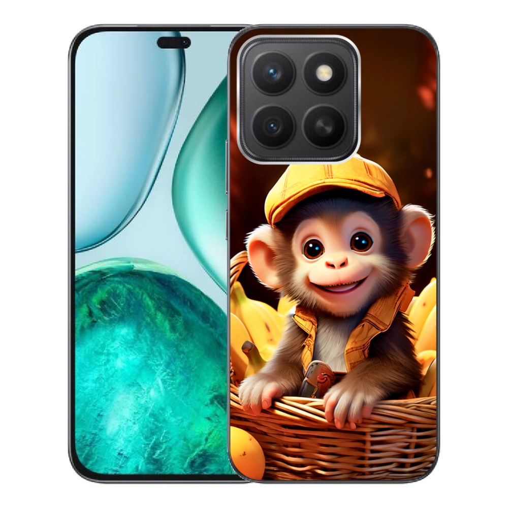mmCase gél tok az Honor X8c-hez – majom a kosárban