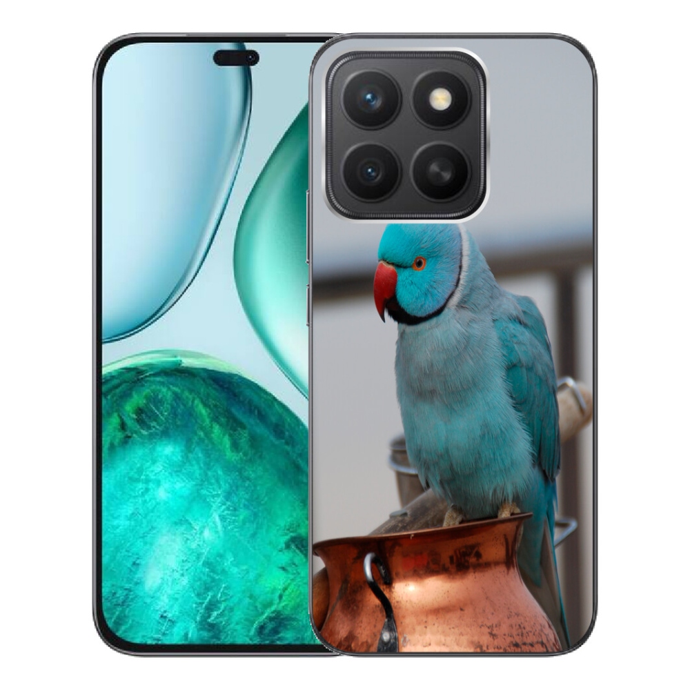mmCase géltok az Honor X8c-hez – kék alexandri papagáj