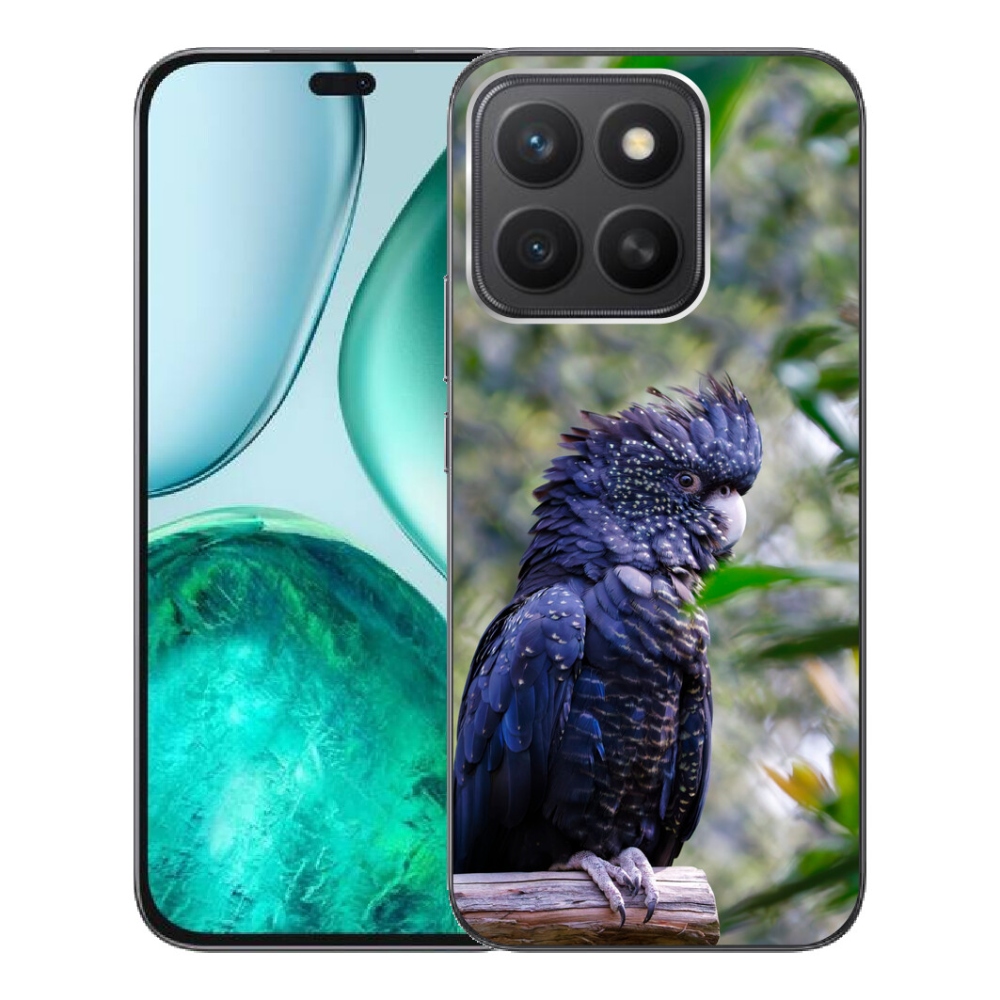 mmCase gél tok az Honor X8c-hez – fekete kakadu papagáj