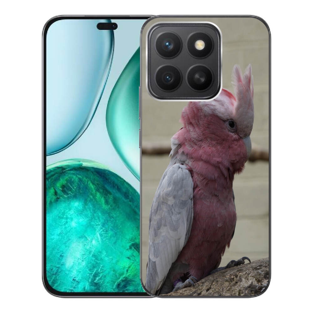 mmCase géltok az Honor X8c-hez – rózsaszín kakadu papagáj