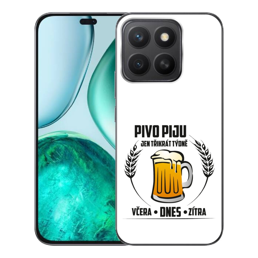 mmCase gél tok az Honor X8c-hez – sörös motívum, fehér háttér
