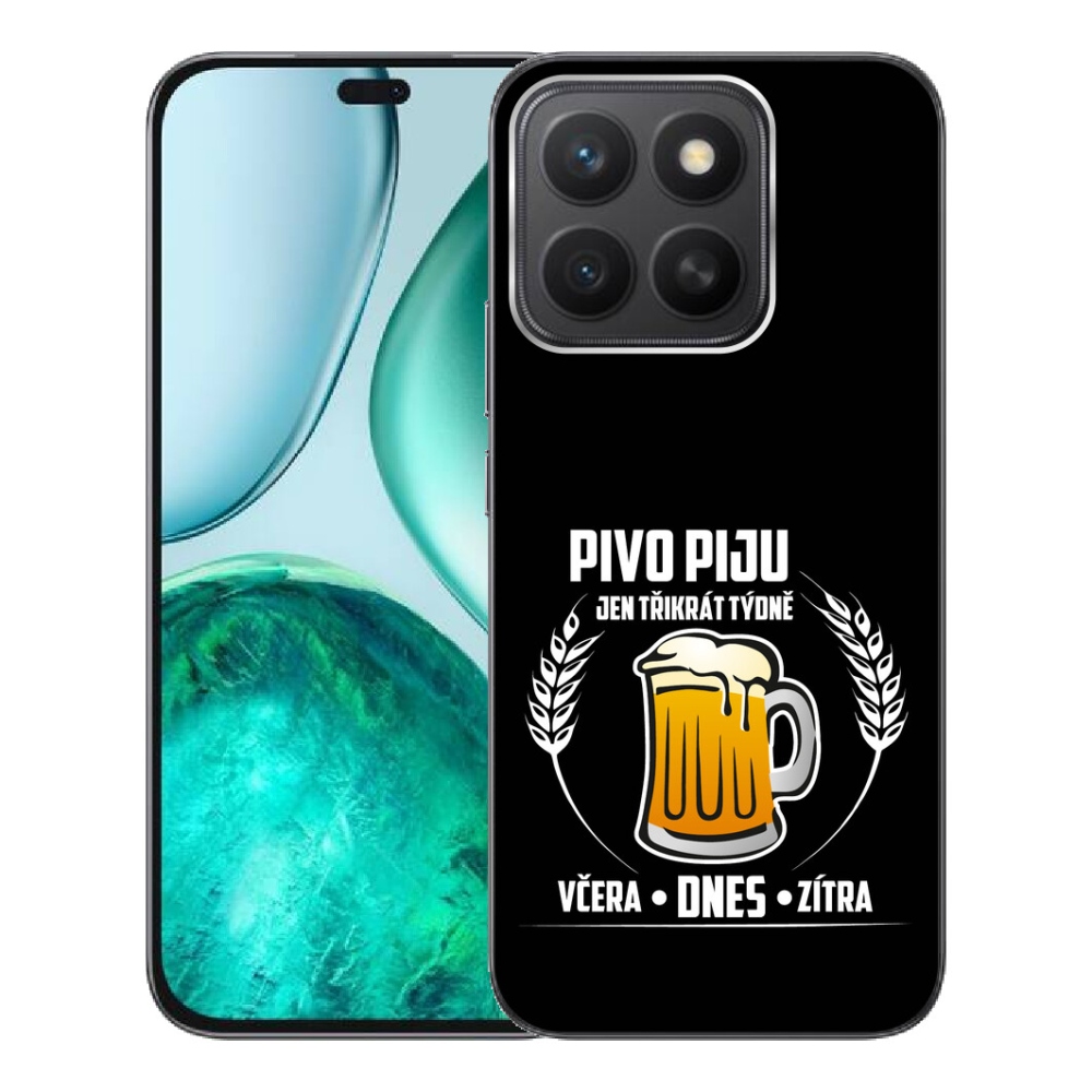 mmCase gél tok az Honor X8c-hez – sörös motívum, fekete háttér