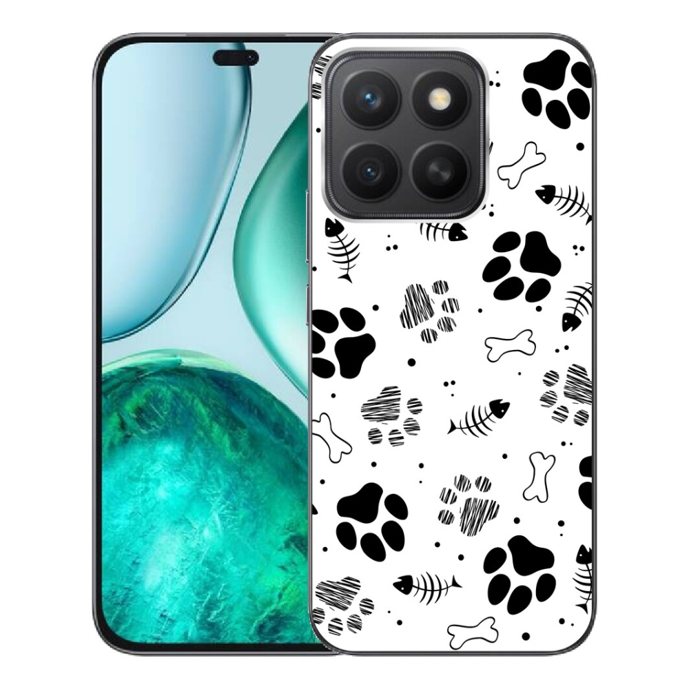 mmCase gél tok az Honor X8c-hez – kutyus mancsok 1