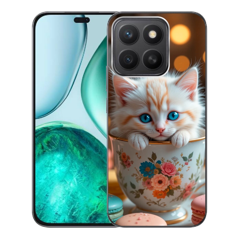 mmCase gél tok az Honor X8c-hez – aranyos cica 6