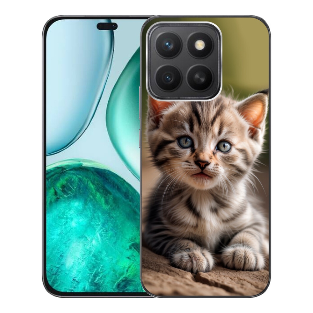 mmCase gél tok az Honor X8c-hez – aranyos cica 9