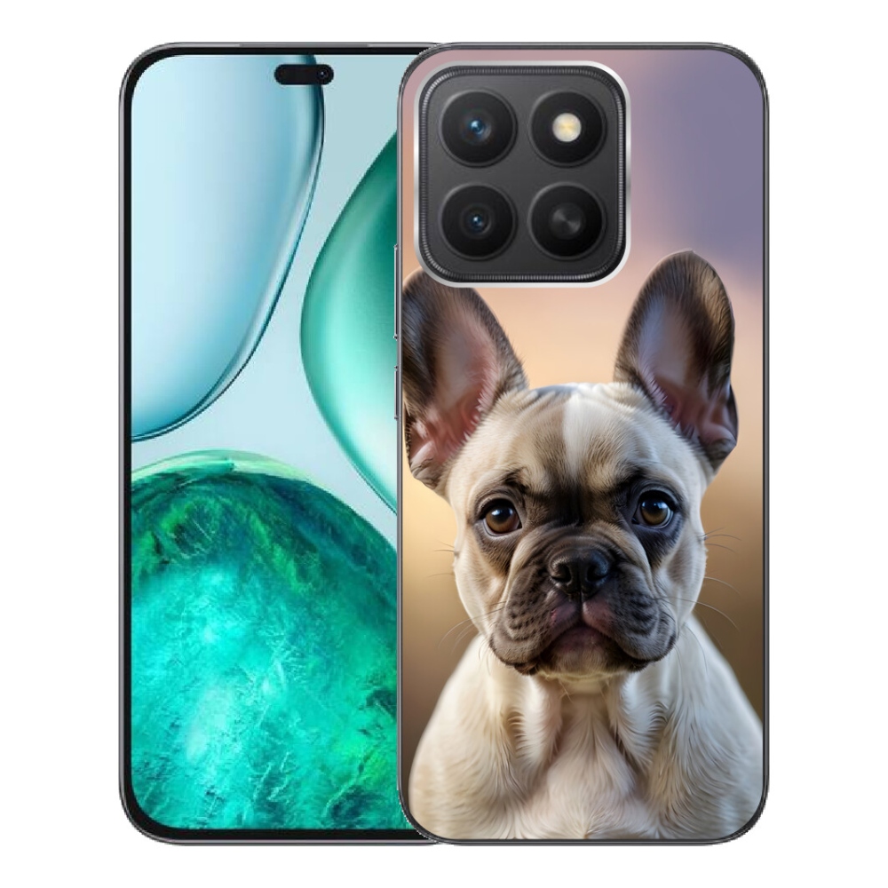 mmCase gél tok az Honor X8c-hez – aranyos francia buldog