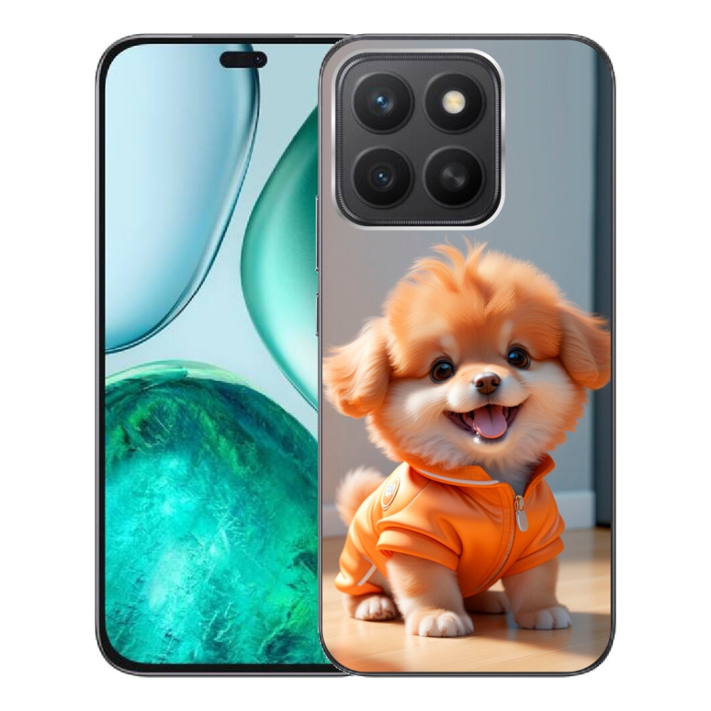 mmCase gél tok az Honor X8c-hez – aranyos pomerániai pulóverben