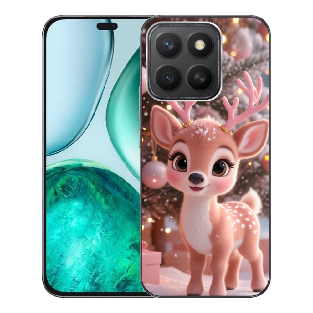 mmCase gél tok az Honor X8c-hez – aranyos rénszarvas