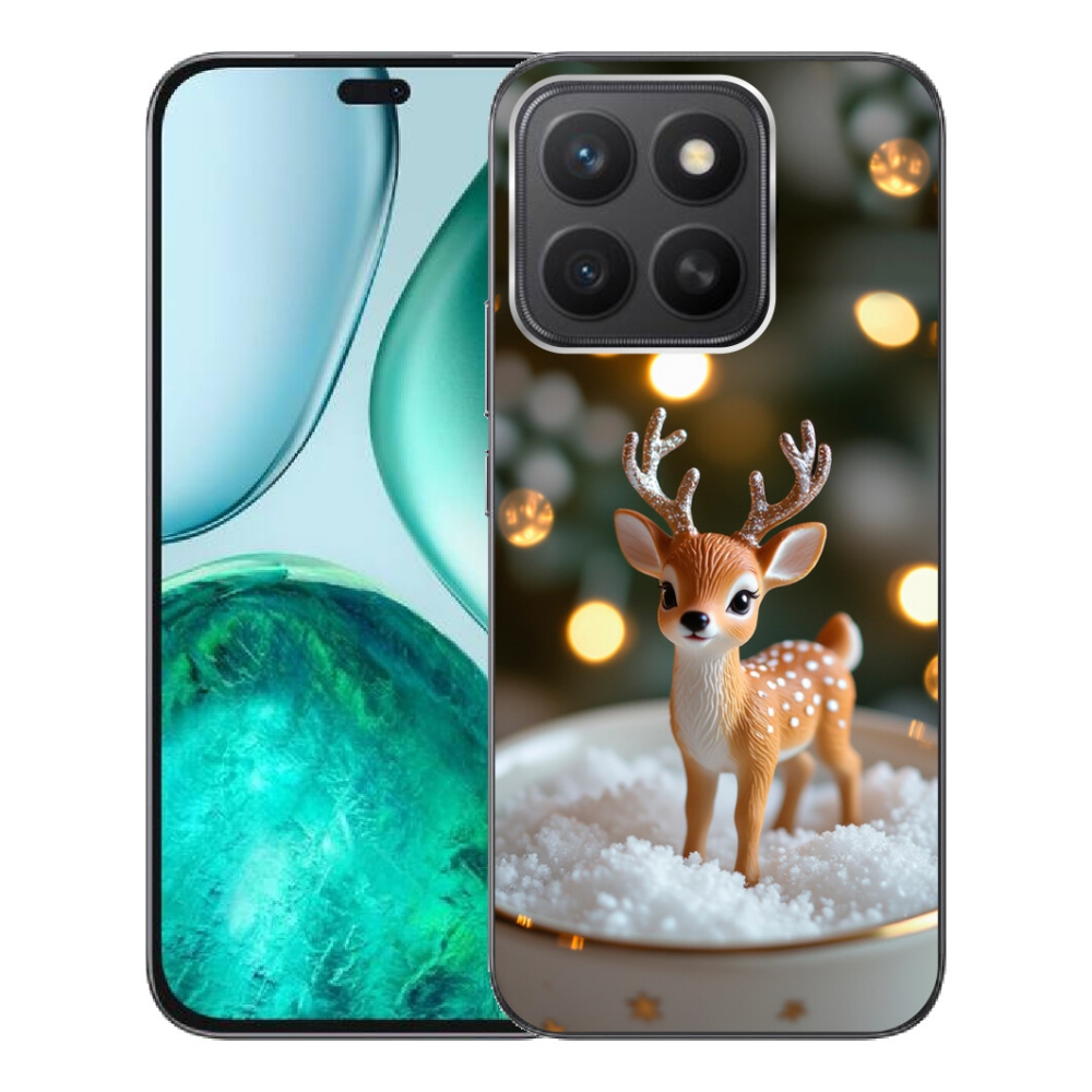 mmCase gél tok az Honor X8c-hez – aranyos karácsonyi szarvas