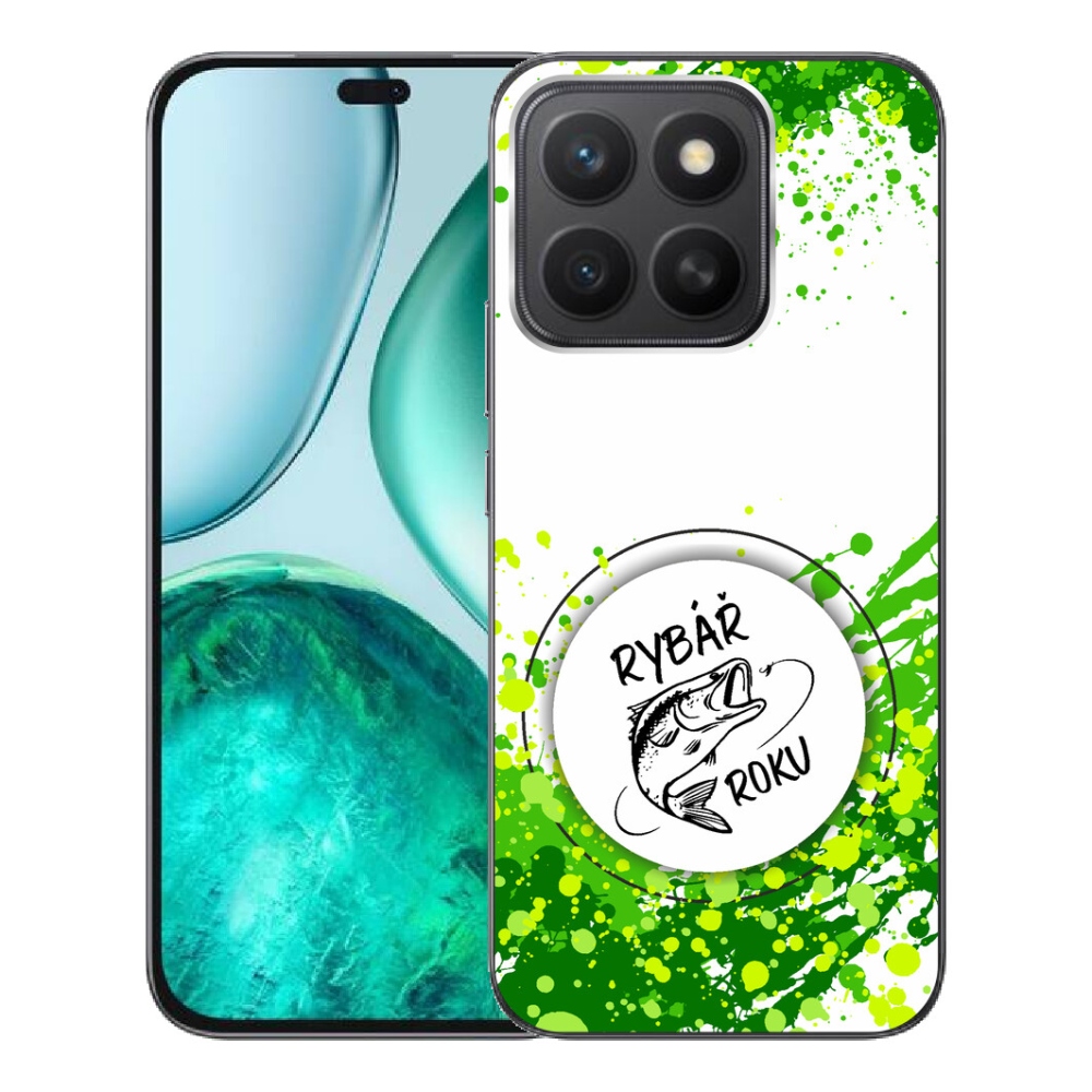 mmCase géltok az Honor X8c-hez – „Az év horgásza” fehér háttérrel