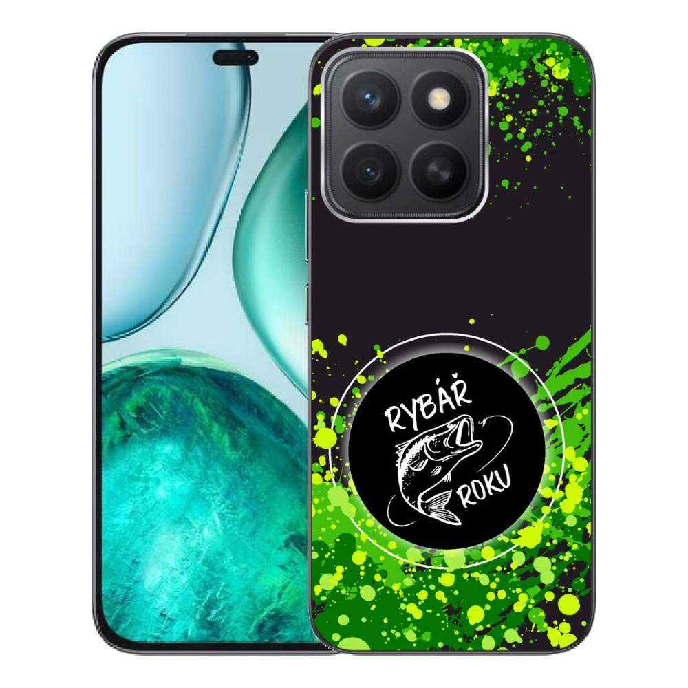 mmCase gél tok az Honor X8c-hez – „Az év horgásza” fekete háttérrel