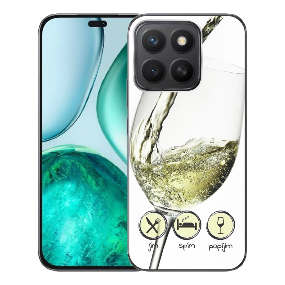 mmCase gél tok az Honor X8c-hez – fehérboros pohár