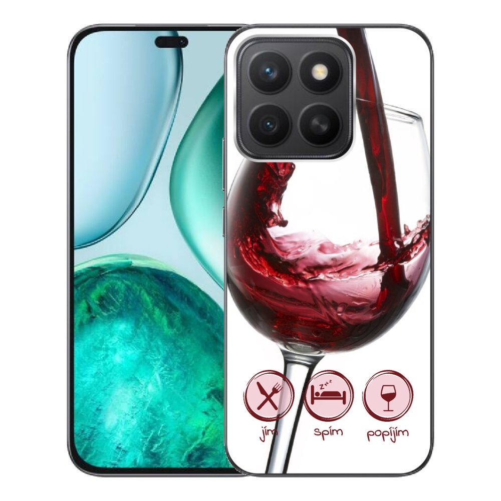 mmCase gél tok az Honor X8c-hez – vörösboros pohár