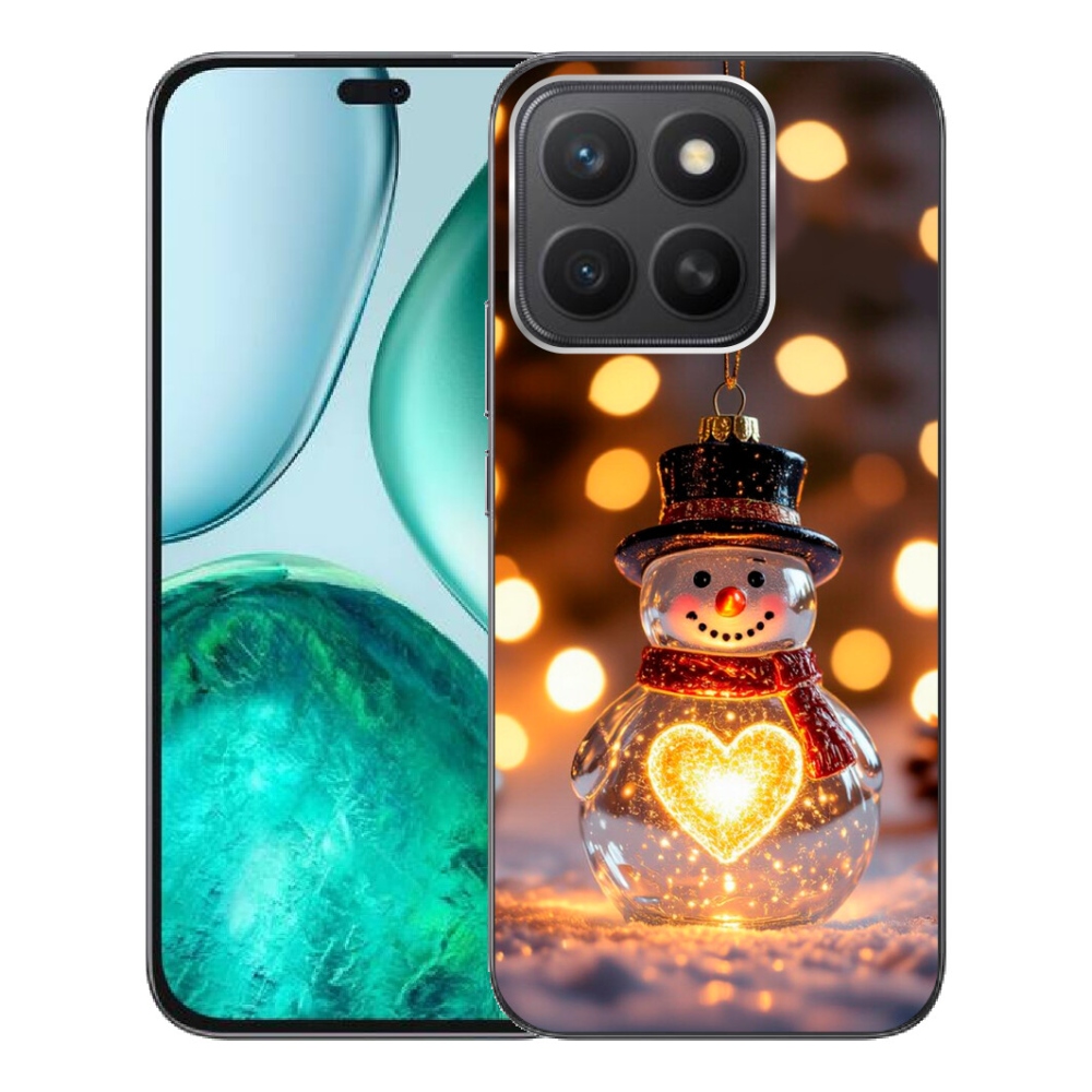 mmCase gél tok az Honor X8c-hez – világító karácsonyi hóember