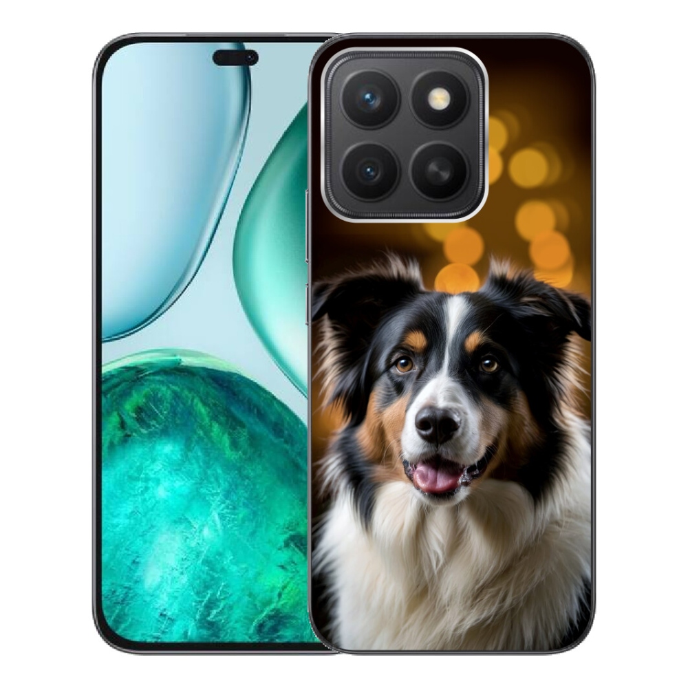 mmCase gél tok az Honor X8c-hez – mosolygós ausztrál juhászkutya