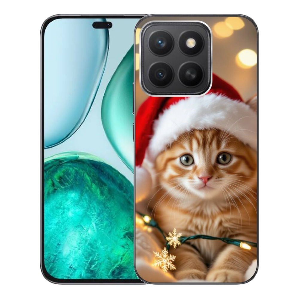 mmCase gél tok az Honor X8c-hez – karácsonyi cica