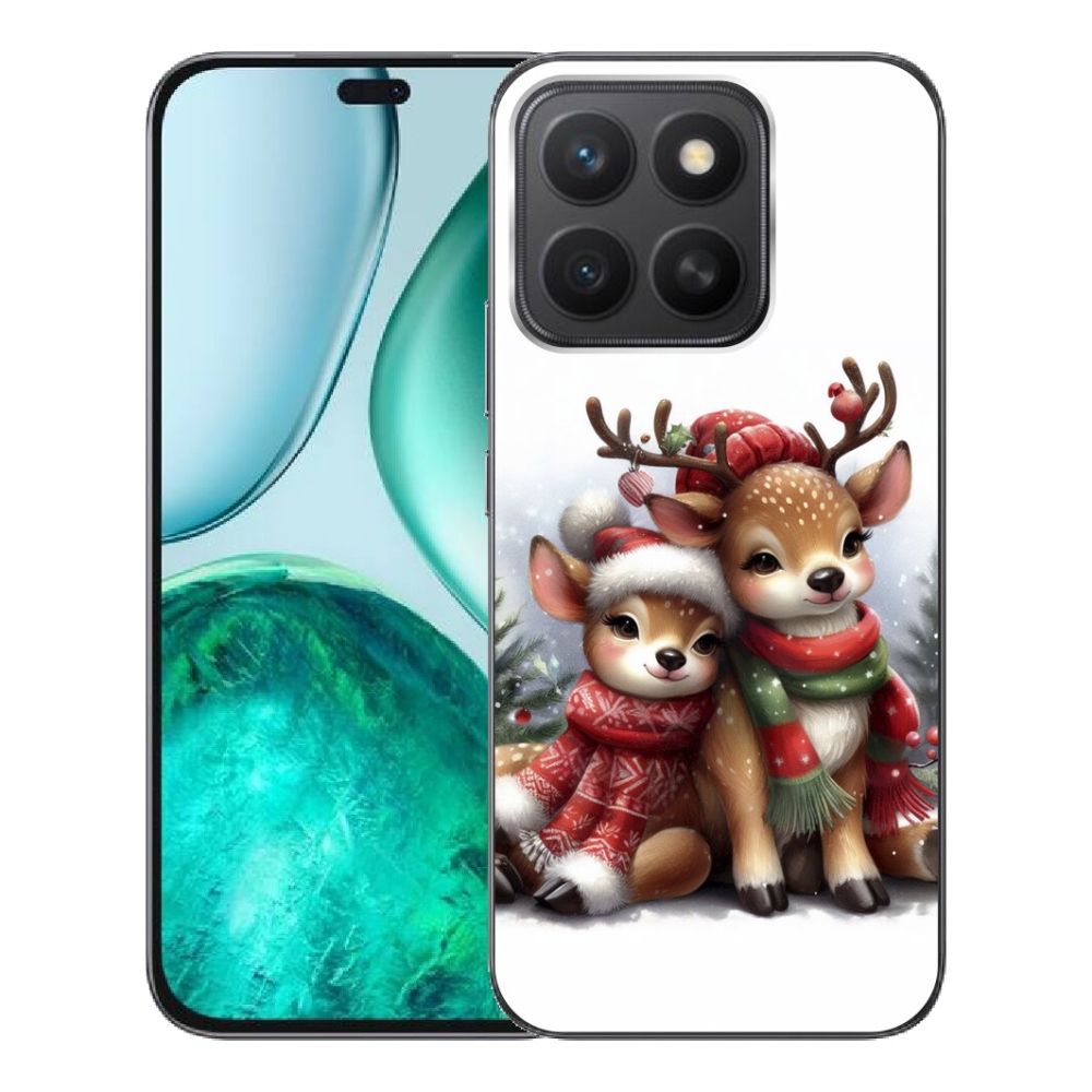 mmCase gél tok az Honor X8c-hez – karácsonyi rénszarvasok