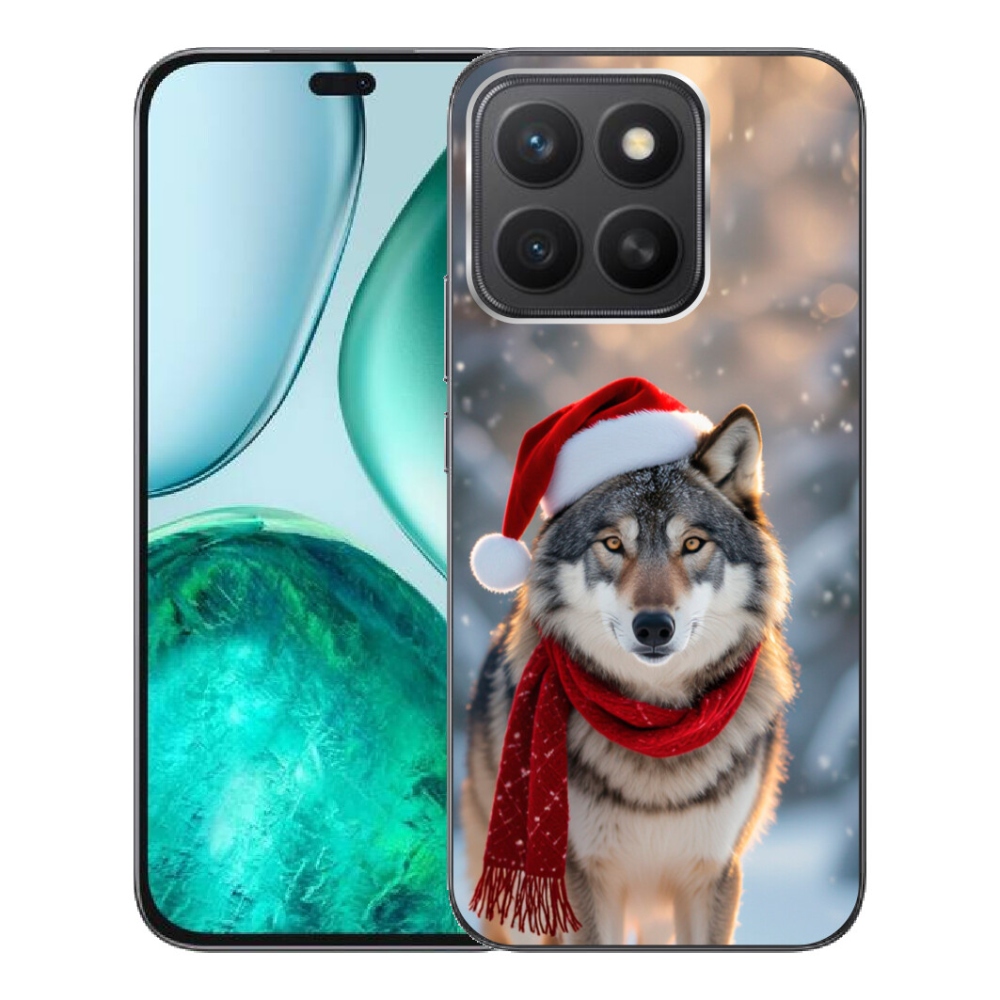 mmCase gél tok az Honor X8c-hez – karácsonyi farkas
