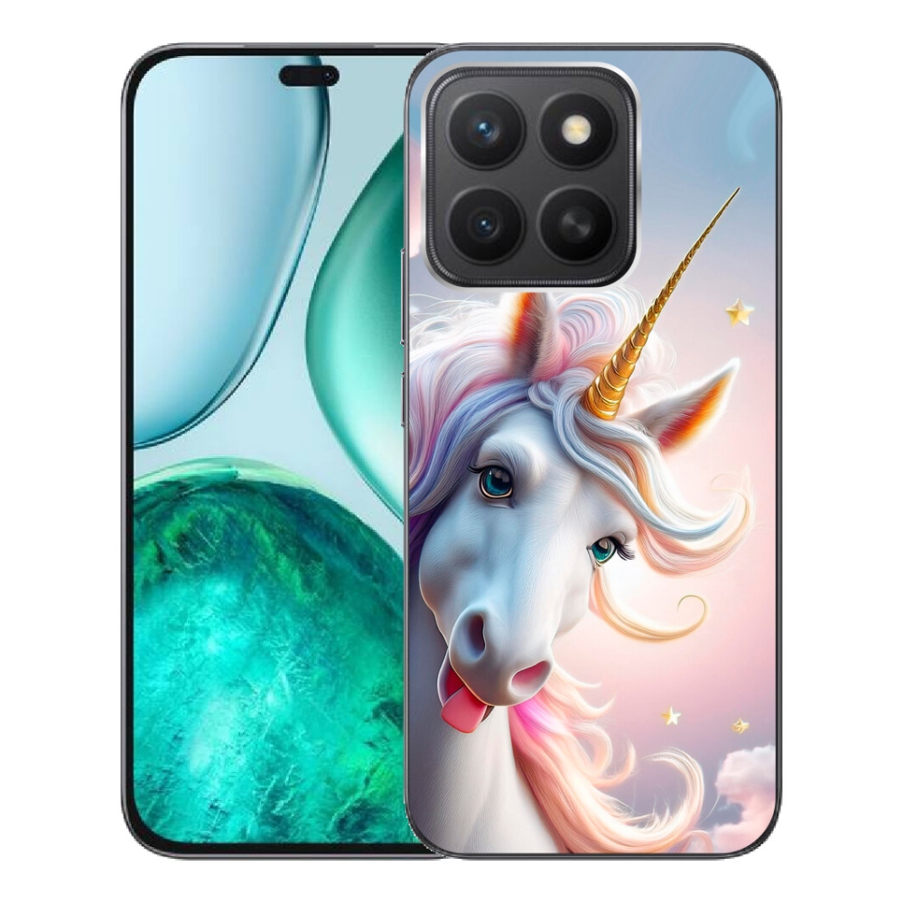 mmCase gél tok az Honor X8c-hez – vidám egyszarvú