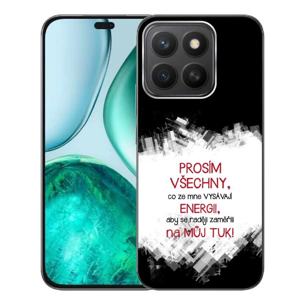 mmCase gél tok az Honor X8c-hez – vicces felirat, 1 db, piros