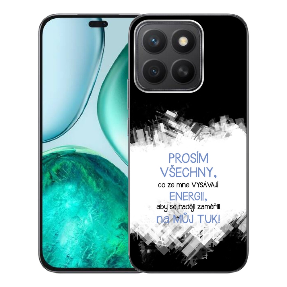 mmCase gél tok az Honor X8c-hez – vicces felirat, 1 db, kék
