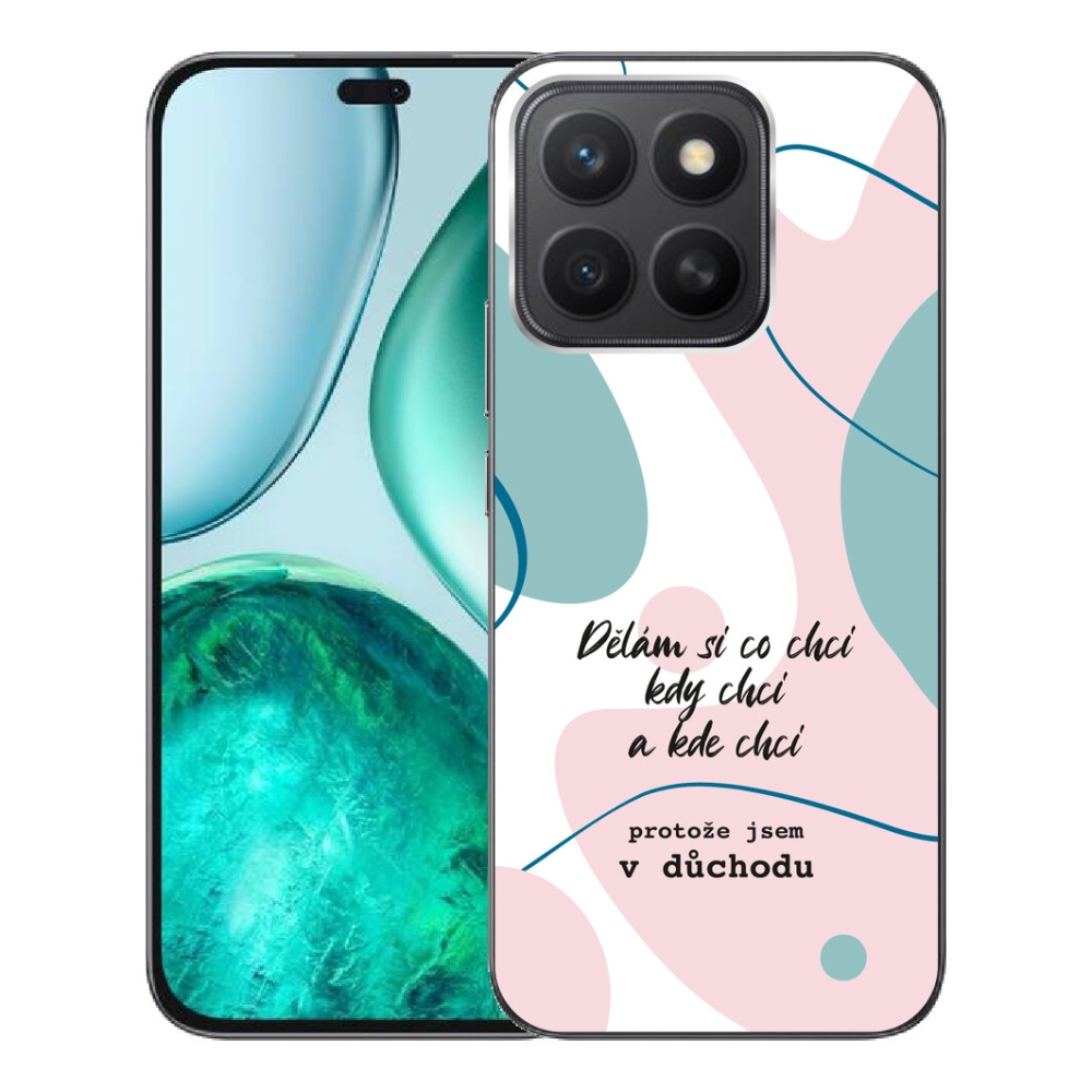 mmCase gél tok az Honor X8c-hez – vicces felirat, 10 fehér háttér