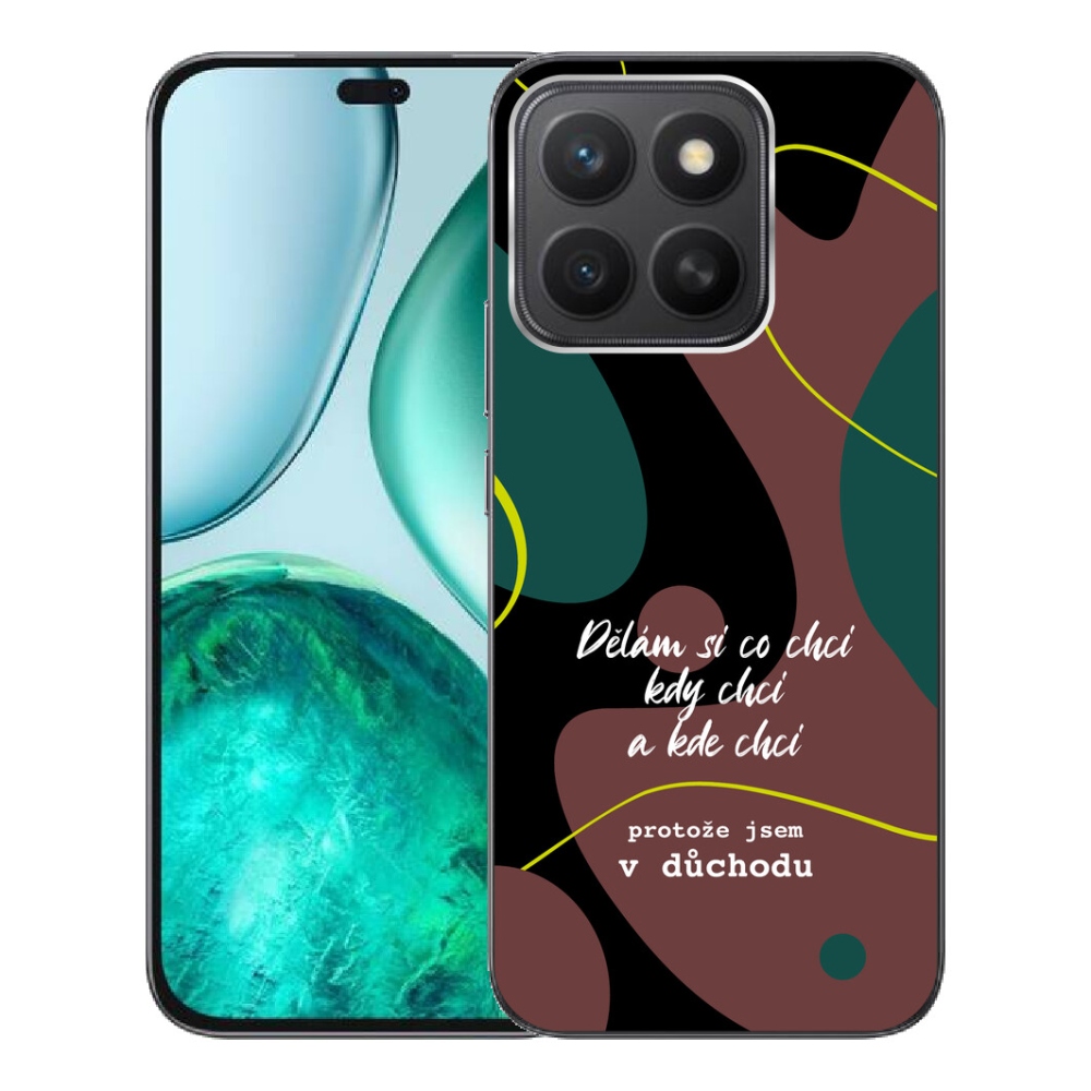 mmCase géltok az Honor X8c-hez – vicces felirat, 10 fekete háttér
