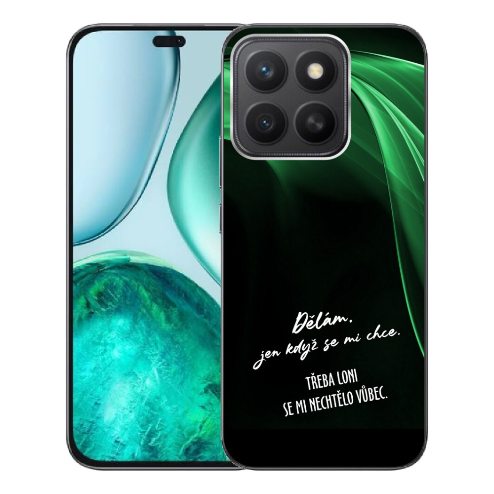 mmCase géltok az Honor X8c-hez – vicces felirat, 12, fekete háttér