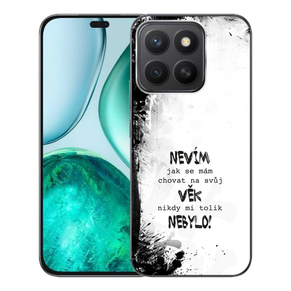 mmCase géltok az Honor X8c-hez – vicces felirat, 14, fehér háttér