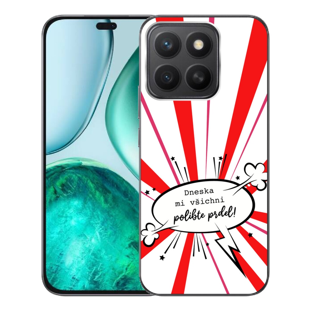 mmCase géltok az Honor X8c-hez – vicces felirat, 15, fehér háttér