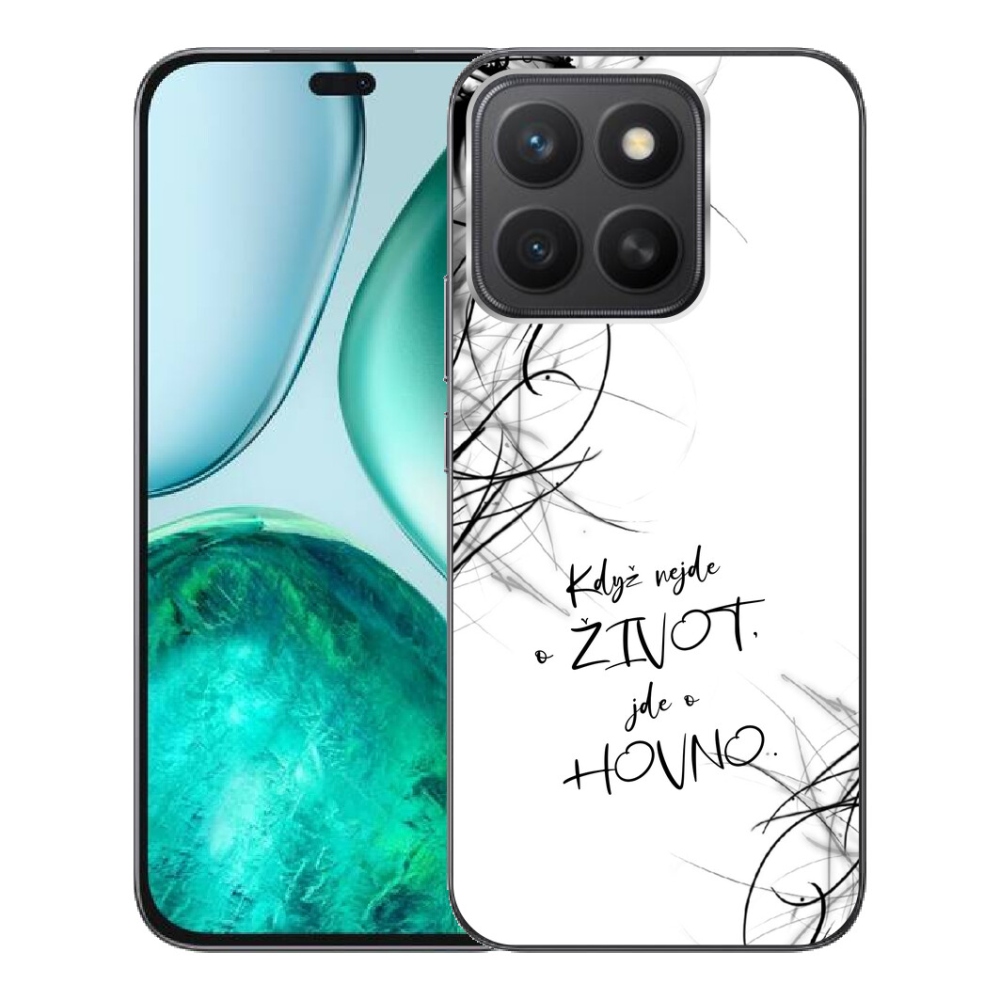 mmCase géltok az Honor X8c-hez – vicces felirat, 16, fehér háttér