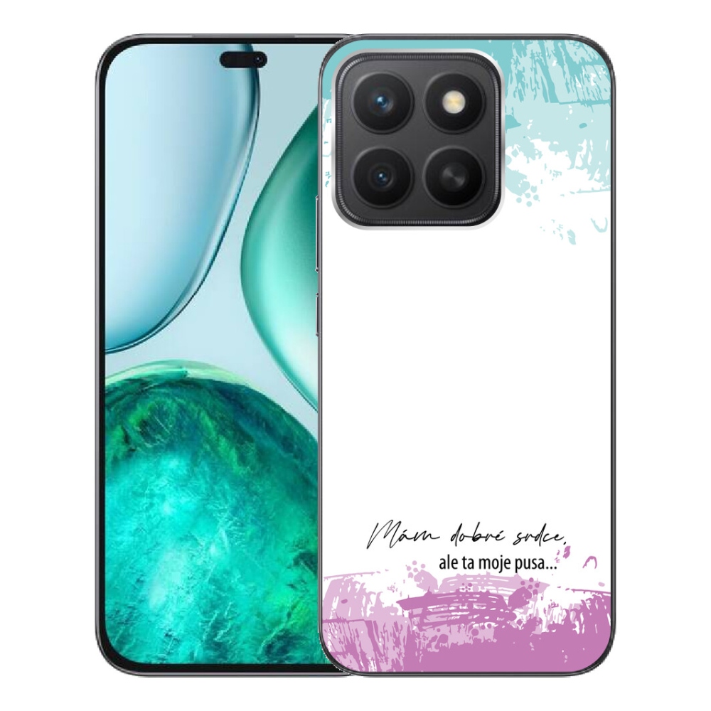 mmCase gél tok az Honor X8c-hez – vicces felirat, 3 fehér háttér