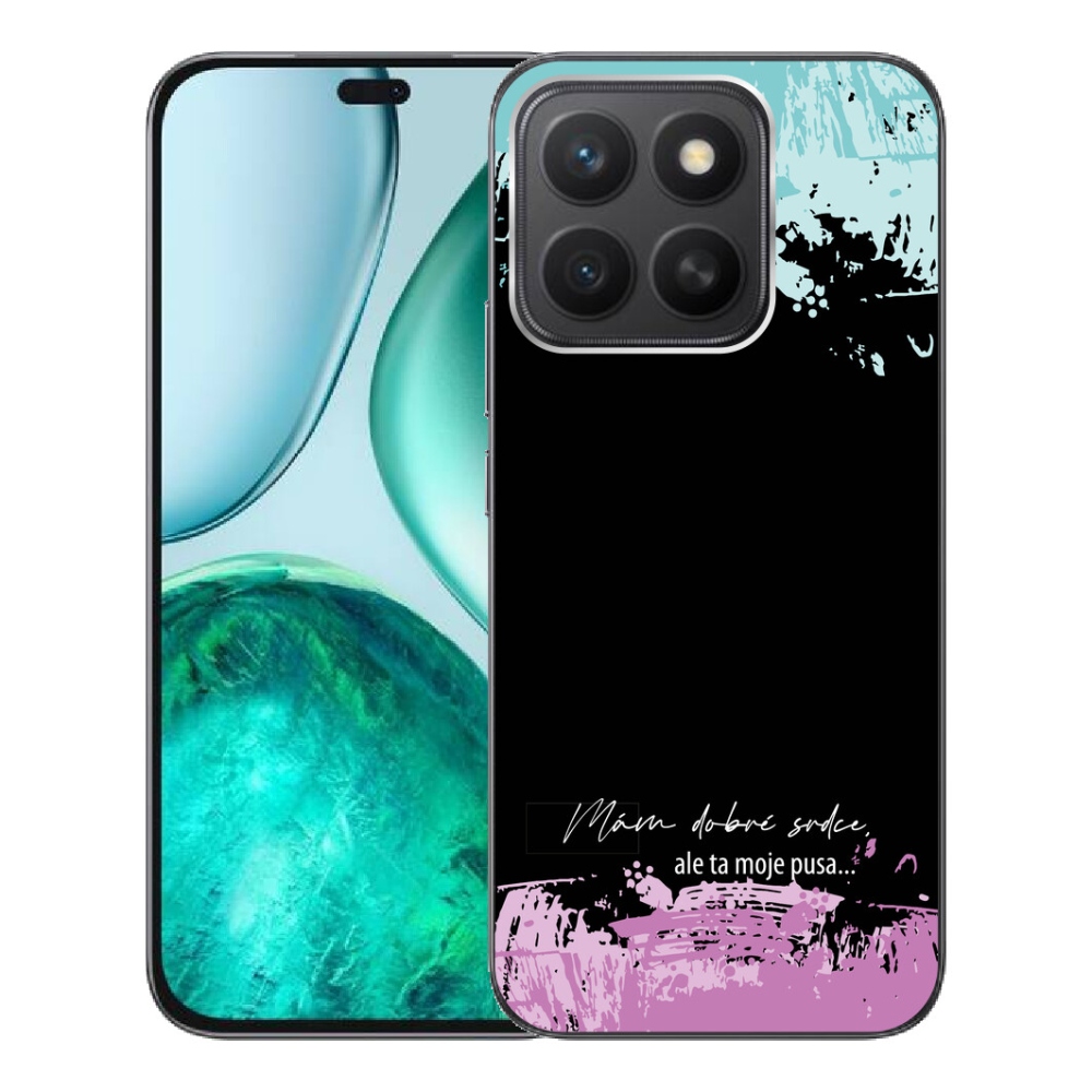 mmCase gél tok az Honor X8c-hez – vicces felirat, 3 fekete háttér