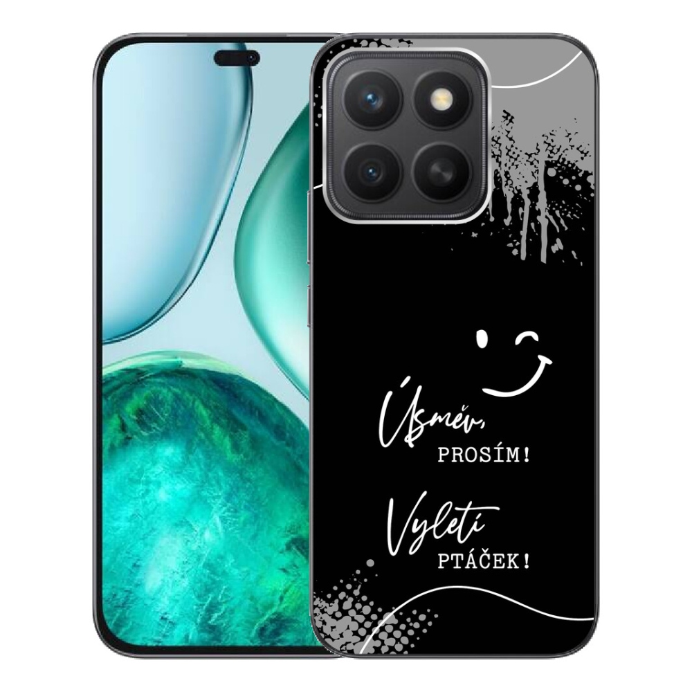 mmCase gél tok az Honor X8c-hez – vicces felirat, 4 fekete háttér