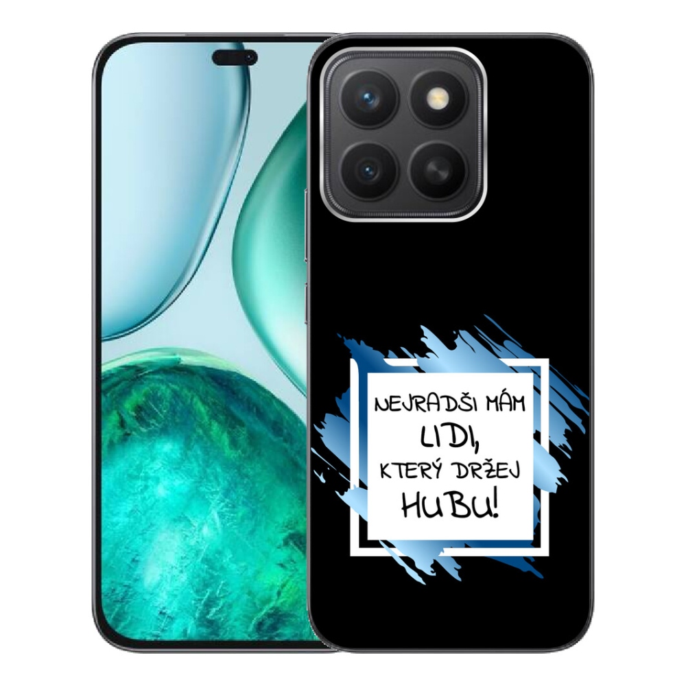 mmCase gél tok az Honor X8c-hez – vicces szöveg, 7 fekete-fehér háttér
