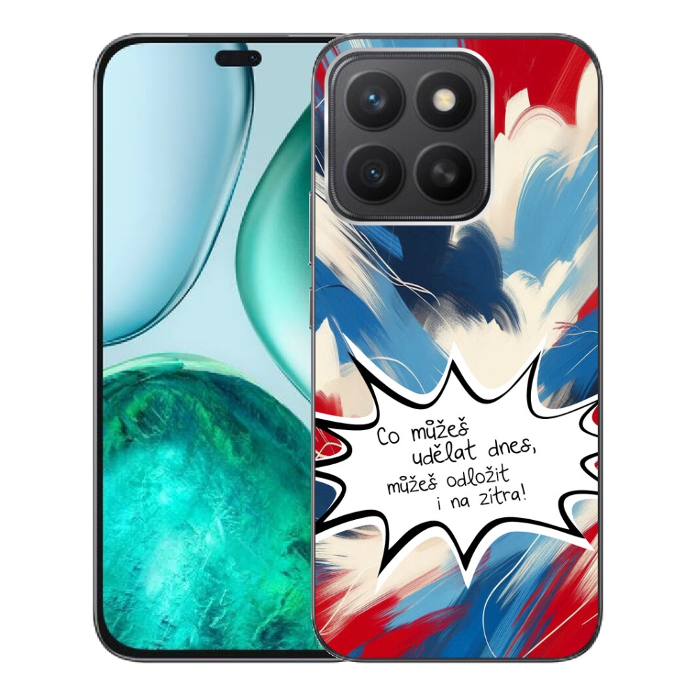 mmCase gél tok az Honor X8c-hez – vicces felirat, 9, fehér háttér