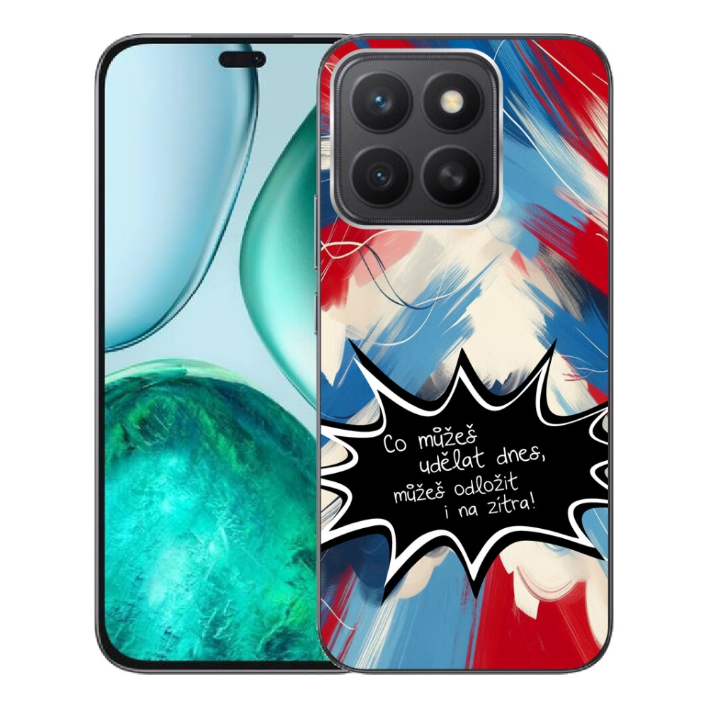 mmCase gél tok az Honor X8c-hez – vicces felirat, 9, fekete háttér