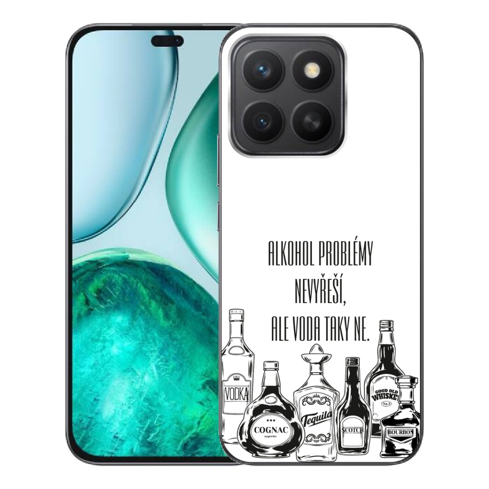 mmCase gél tok az Honor X8c-hez – vicces felirat fehér háttérrel