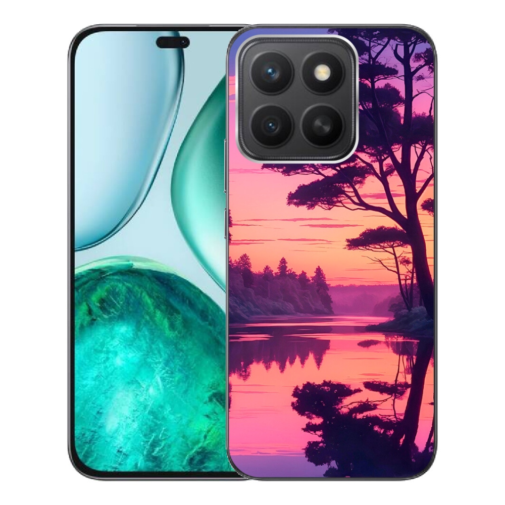 mmCase géltok az Honor X8c-hez – naplemente a tó felett